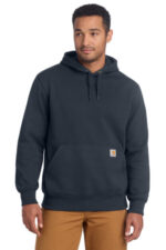 Carhartt Rain Defender Paxton Heavyweight Hooded Sweatshirt. CT100615 New Navy