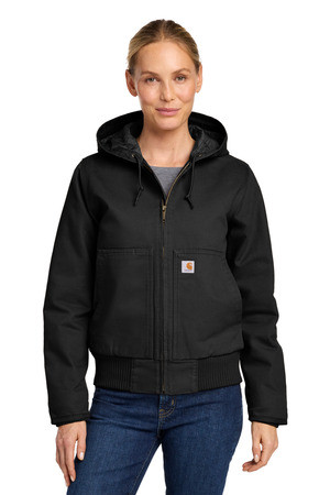 Carhartt Women's Washed Duck Active Jac. CT104053 Black