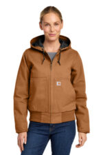 Carhartt Women's Washed Duck Active Jac. CT104053 Carhartt Brown