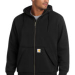Carhartt Midweight Thermal-Lined Full-Zip Sweatshirt CT104078 Black