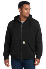 Carhartt Midweight Thermal-Lined Full-Zip Sweatshirt CT104078 Black