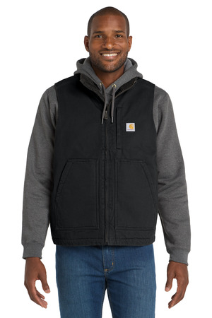 Carhartt Sherpa-Lined Mock Neck Vest CT104277 Black