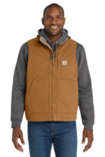 Carhartt Sherpa-Lined Mock Neck Vest CT104277 Carhartt Brown