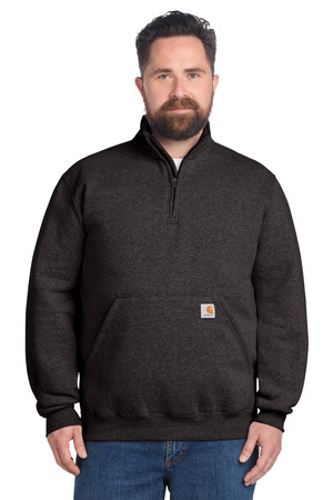 Carhartt Midweight 1/4-Zip Mock Neck Sweatshirt CT105294 Carbon Heather
