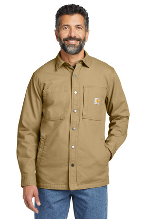Carhartt Rugged Flex Fleece-Lined Shirt Jac CT105532 Dark Khaki