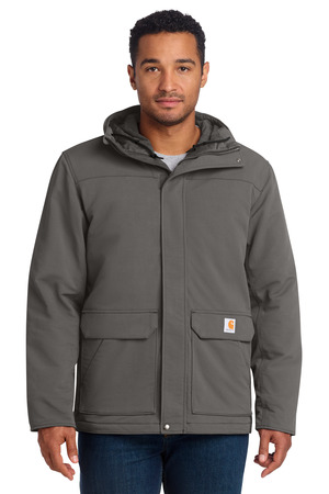 Carhartt Super Dux Insulated Hooded Coat CT105533 Gravel