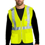 Carhartt ANSI Class 2 Mesh Zip-Front Vest CT106171 Brite Lime