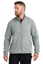 Carhartt Textured Full-Zip Fleece Jacket CT106416 Heather Grey