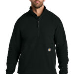 Carhartt Textured 1/2-Zip Fleece Jacket CT106417 Black