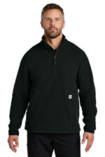 Carhartt Textured 1/2-Zip Fleece Jacket CT106417 Black