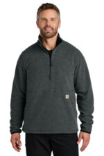 Carhartt Textured 1/2-Zip Fleece Jacket CT106417 Carbon Heather
