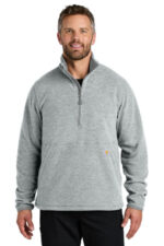 Carhartt Textured 1/2-Zip Fleece Jacket CT106417 Heather Grey