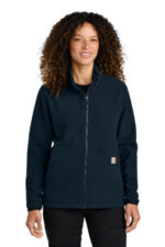 Carhartt Women's Textured Full-Zip Fleece Jacket CT106419 Navy
