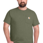 Carhartt Force Short Sleeve Pocket T-Shirt CT106652 Basil Heather