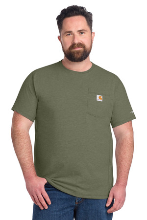 Carhartt Force Short Sleeve Pocket T-Shirt CT106652 Basil Heather