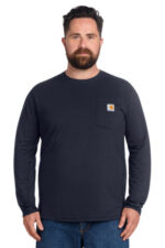 Carhartt Force Long Sleeve Pocket T-Shirt CT106656 Navy