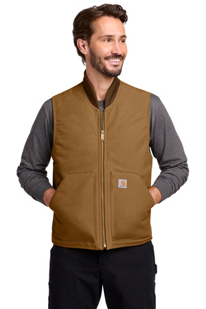 Carhartt Duck Vest. CT106676 Carhartt Brown
