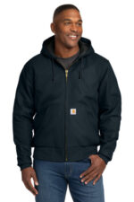 Carhartt Quilted-Flanne-Lined Duck Active Jac. CT106677 Dark Navy