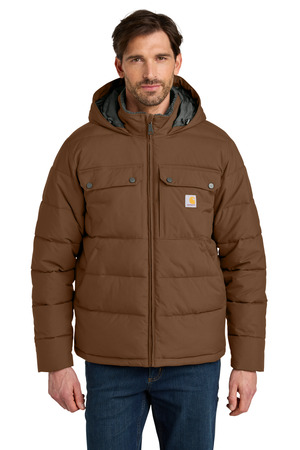 Carhartt Montana Insulated Hooded Jacket CT107082 Red Duck Brown