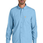 Carhartt Force Sun Defender Long Sleeve Shirt CT107106 Fresh Water Blue
