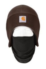 Carhartt Fleece 2-In-1 Headwear. CTA202 Dark Brown