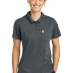 Carhartt Women's FLD & RSCU Polo CTC12119 Pewter