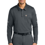 Carhartt FLD & RSCU Long Sleeve Polo CTC16129 Pewter