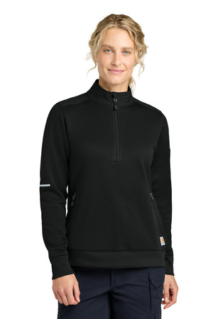 Carhartt Women's FLD & RSCU 1/2-Zip Mid-Layer CTC82912 Black