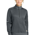 Carhartt Women's FLD & RSCU 1/2-Zip Mid-Layer CTC82912 Pewter