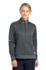 Carhartt Women's FLD & RSCU 1/2-Zip Mid-Layer CTC82912 Pewter