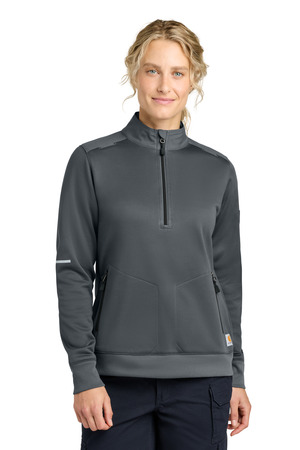 Carhartt Women's FLD & RSCU 1/2-Zip Mid-Layer CTC82912 Pewter