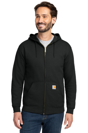 Carhartt Midweight Hooded Zip-Front Sweatshirt. CTK122 Black