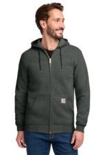 Carhartt Midweight Hooded Zip-Front Sweatshirt. CTK122 Carbon Heather