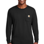 Carhartt Workwear Pocket Long Sleeve T-Shirt. CTK126 Black