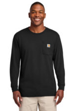 Carhartt Workwear Pocket Long Sleeve T-Shirt. CTK126 Black