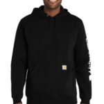 Carhartt Midweight Hooded Logo Sweatshirt CTK288 Black