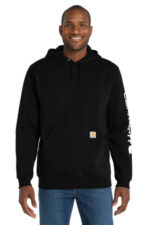 Carhartt Midweight Hooded Logo Sweatshirt CTK288 Black