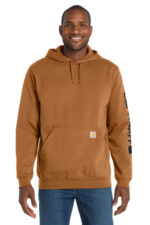 Carhartt Midweight Hooded Logo Sweatshirt CTK288 Carhartt Brown
