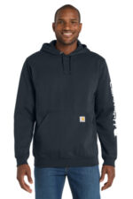Carhartt Midweight Hooded Logo Sweatshirt CTK288 New Navy