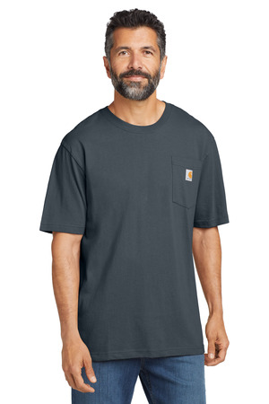 Carhartt Workwear Pocket Short Sleeve T-Shirt. CTK87 Bluestone