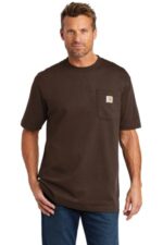 Carhartt Workwear Pocket Short Sleeve T-Shirt. CTK87 Dark Brown
