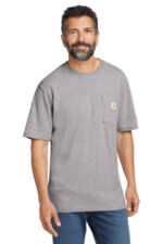 Carhartt Workwear Pocket Short Sleeve T-Shirt. CTK87 Heather Grey