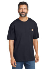 Carhartt Workwear Pocket Short Sleeve T-Shirt. CTK87 Navy