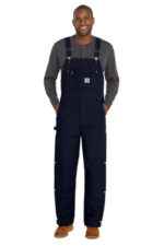 Carhartt Short Firm Duck Insulated Bib Overalls CTS106672 Dark Navy