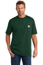 Carhartt Tall Workwear Pocket Short Sleeve T-Shirt. CTTK87 Hunter Green