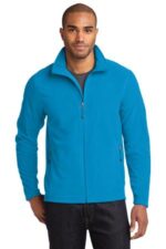 Eddie Bauer Full-Zip Microfleece Jacket. EB224 Peak Blue