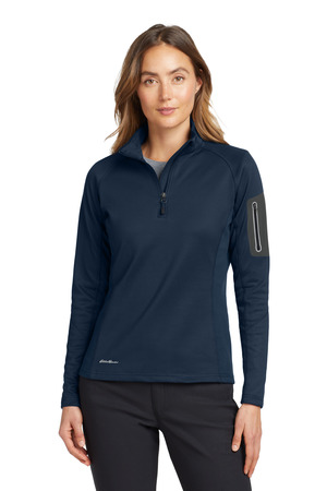 Eddie Bauer Women's 1/2-Zip Performance Fleece. EB235 River Blue Navy