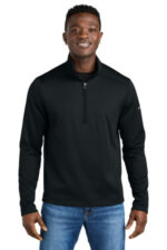 Eddie Bauer Smooth Mid Layer Fleece 1/2-Zip EB2360 Black