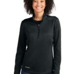 Eddie Bauer Women's Smooth Mid Layer Fleece 1/2-Zip EB2370 Black