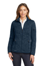 Eddie Bauer Women's Sweater Fleece Full-Zip. EB251 River Blue Navy Heather